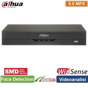 XVR AI Pentaibrido 4 Canali 4K + 8 Canali IP 6 Megapixel Con SSD 1Tb